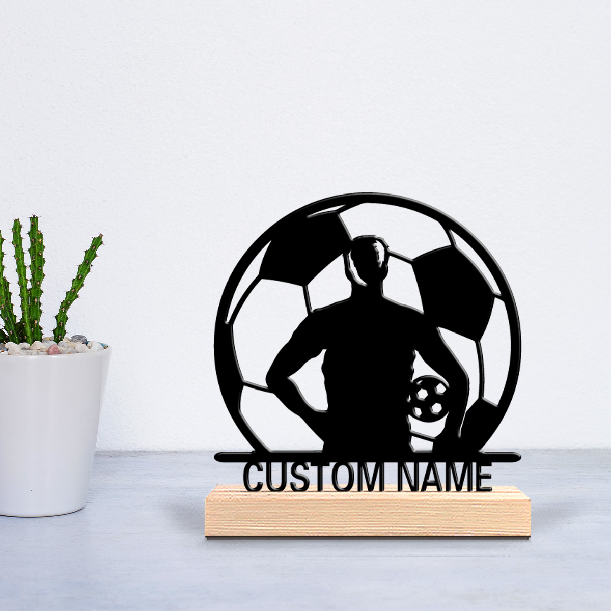 Baby Nursery Baby - 1pc Cute Personalized Custom football Wooden