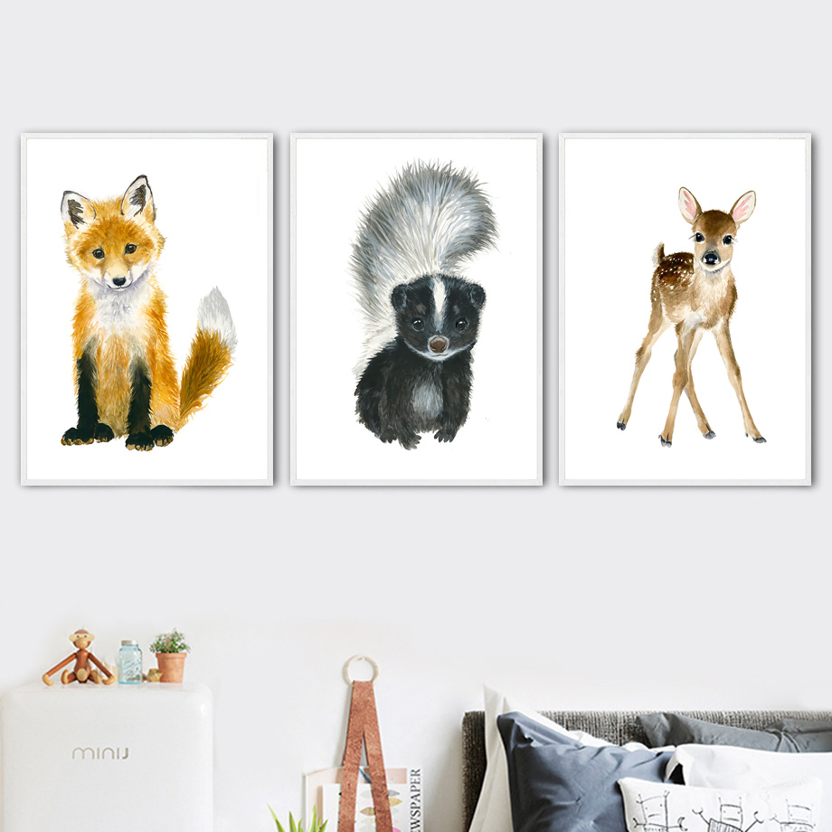 Elephant Fox Zebra Giraffe Leo - Baby Zebra Nursery recension och pris