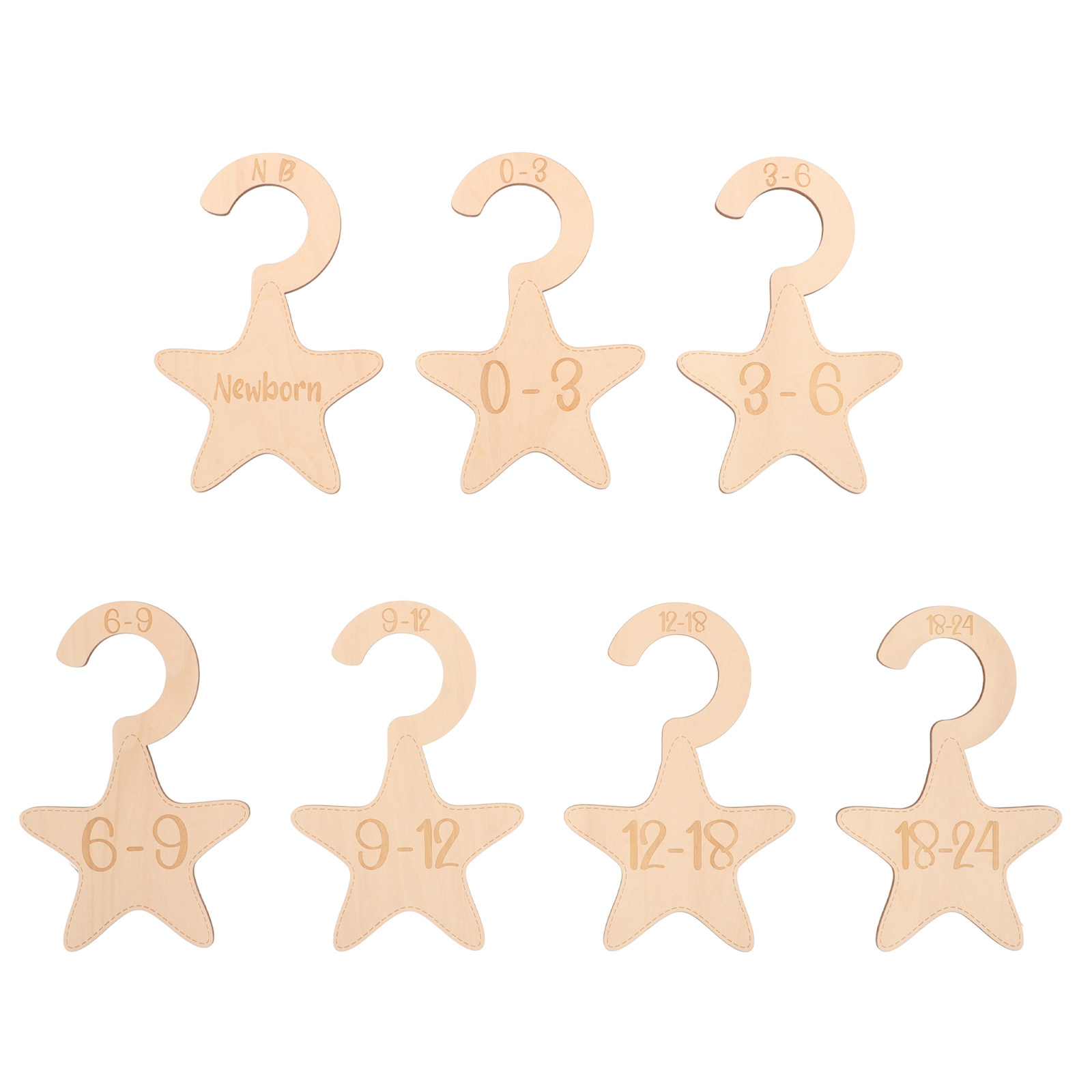7Pcs Baby Clothes Closet Divid - Baby Nursery Storage recension och pris