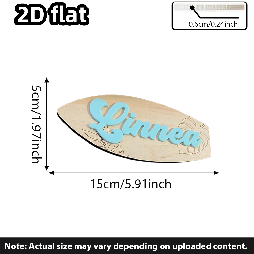 Surfboard Baby Name Signboard  - Baby Nursery Baby recension och pris