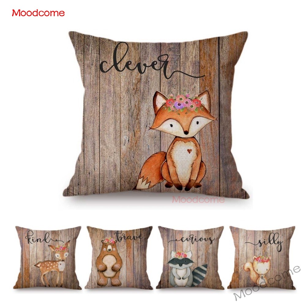Cute Woodland Animals Wood Tex - Baby Nursery Chair recension och pris