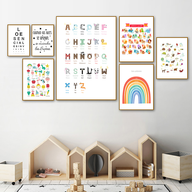 Spanish Kids Bedroom Art Decor - Baby Nursery Quotes recension och pris