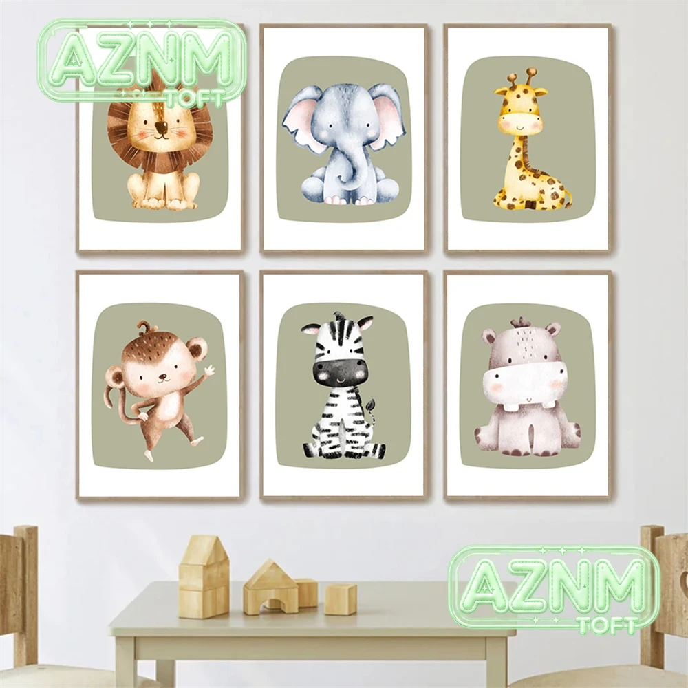 Cute Monkey Zebra Giraffe Lion - Baby Zebra Nursery recension och pris