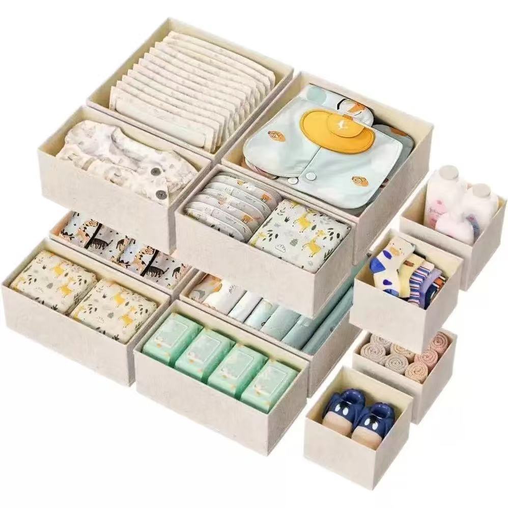 6/12pc Non-woven Baby Items St - Baby Nursery Storage recension och pris
