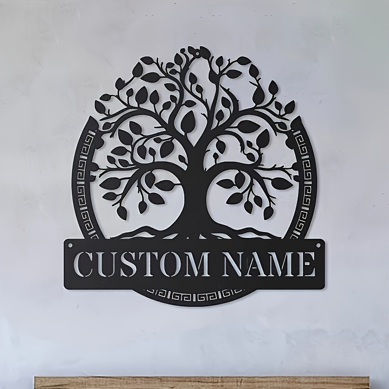 Custom Metal Wall Art of The T - Baby Name Wall Art recension och pris