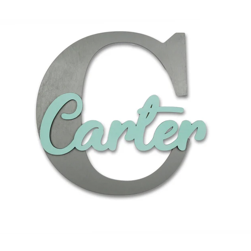 Wooden Letters, Baby Nursery W - Baby Nursery Modern recension och pris