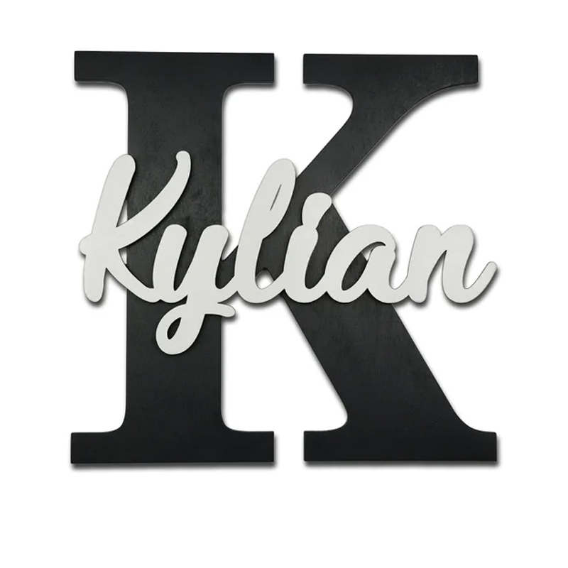 Wooden Letters, Baby Nursery W - Baby Nursery Modern recension och pris