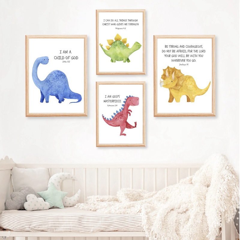 Kid's Bible Verse Quote Prints - Baby Nursery Quotes recension och pris