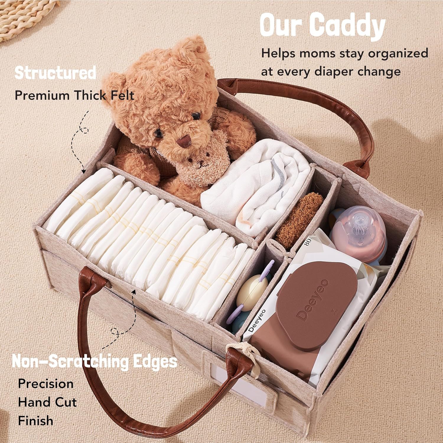 Baby Felt Storage Nursery Orga - Baby Nursery Shelves recension och pris