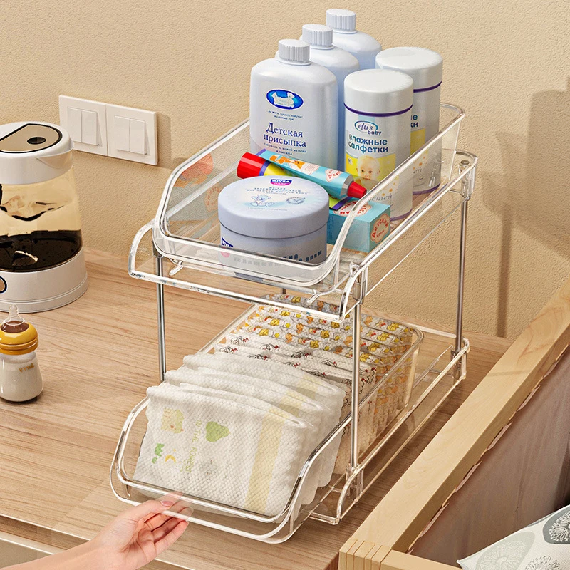 2 Tier Clear Multi-layer Baby  - Baby Nursery Storage recension och pris