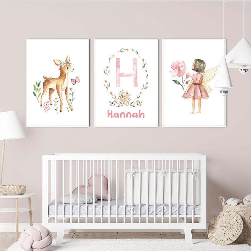 Pink Fairy Kids' Name Customiz - Baby Name Wall Art recension och pris