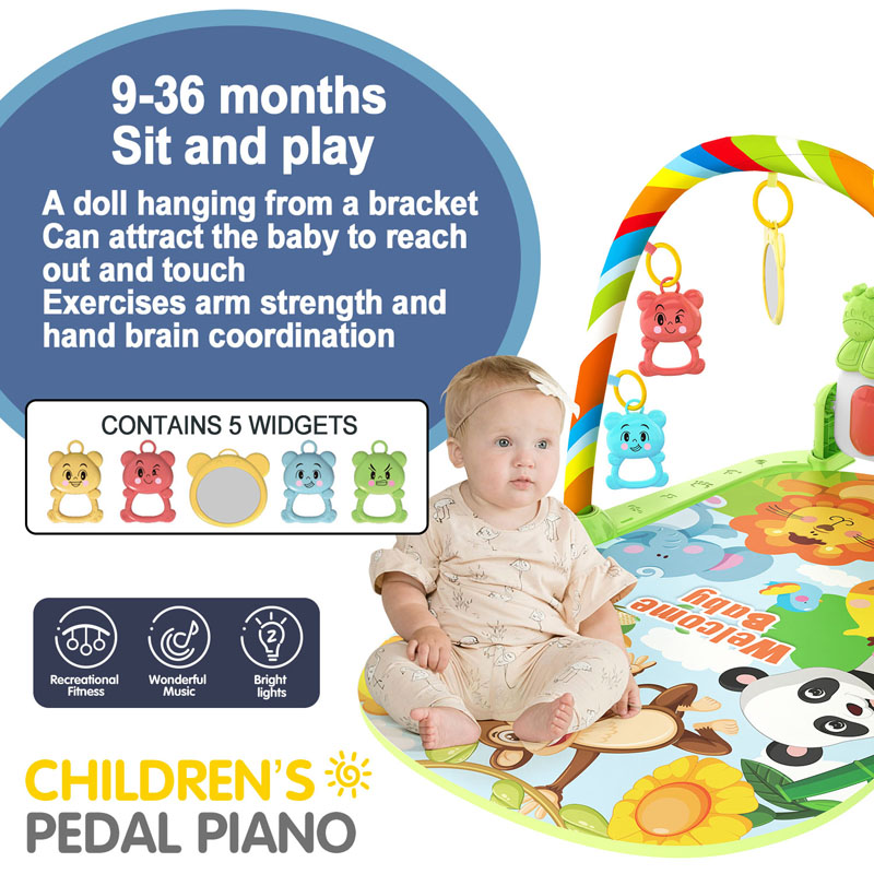 Baby Music Activity Gym Rug Pl - Baby Nursery Shelves recension och pris