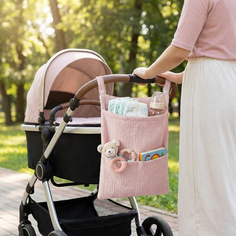 Pure Cotton Baby Stroller Hang - Baby Nursery Storage recension och pris