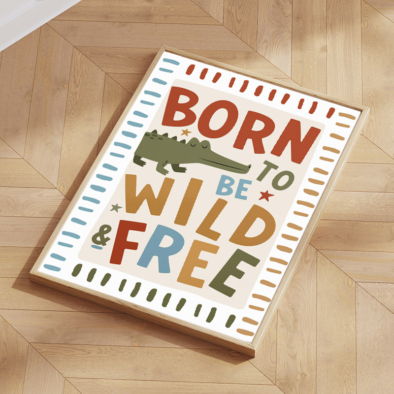 1pc Frameless Funny Cartoon An - Baby Zebra Nursery recension och pris