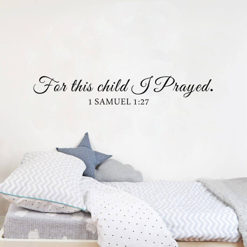 For This Child I Pray Samuel Q - Baby Nursery Quotes recension och pris