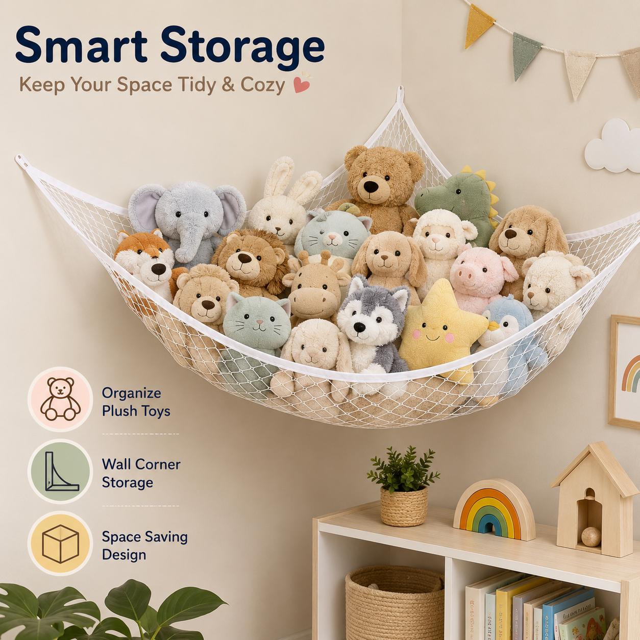 Mesh Toy Storage Hammock Hangi - Baby Nursery Items recension och pris