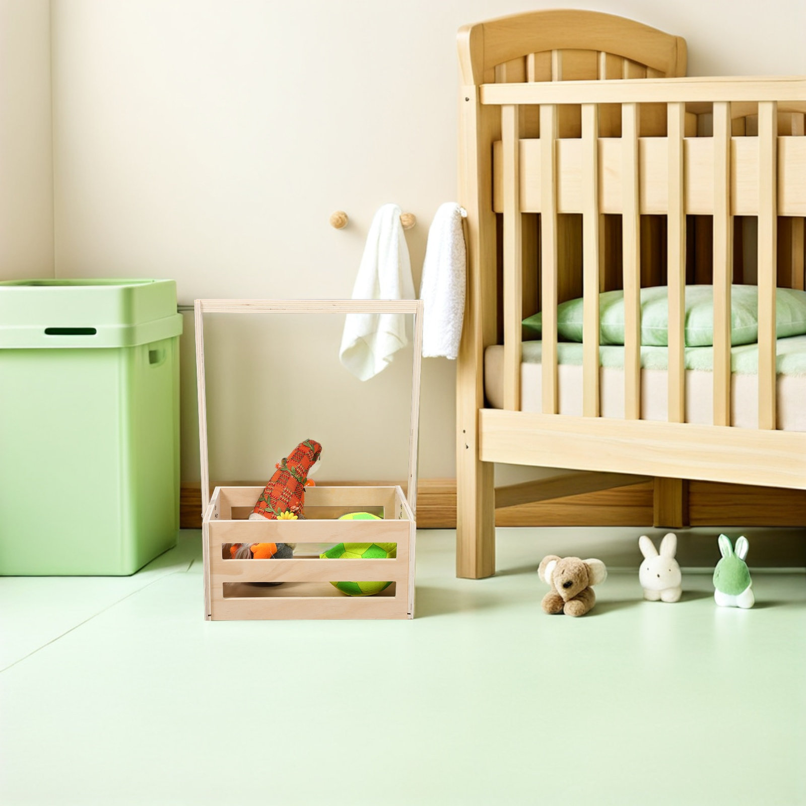 Vintage Wooden Baby Shower Sto - Baby Nursery Storage recension och pris