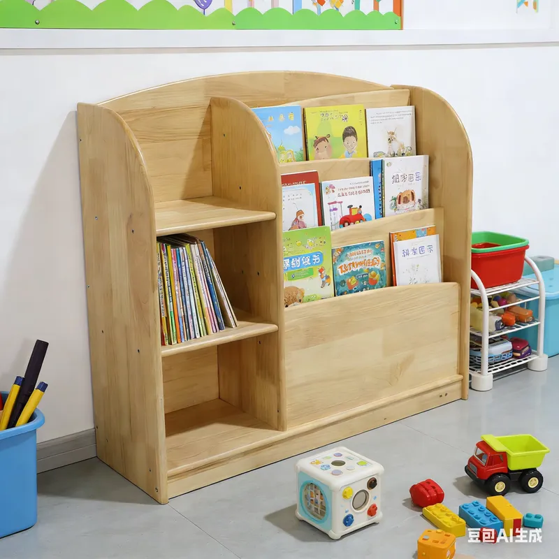 Solid Wood Kids Storage Cabine - Baby Nursery Shelves recension och pris