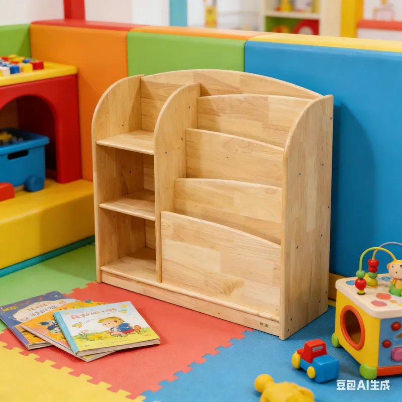 Solid Wood Kids Storage Cabine - Baby Nursery Shelves recension och pris