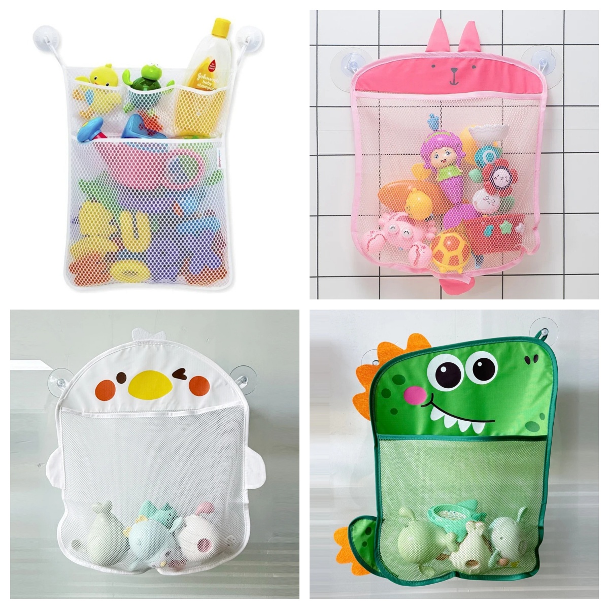 Baby Bathroom Mesh Bag Cartoon - Storage Basket Fabric recension och pris