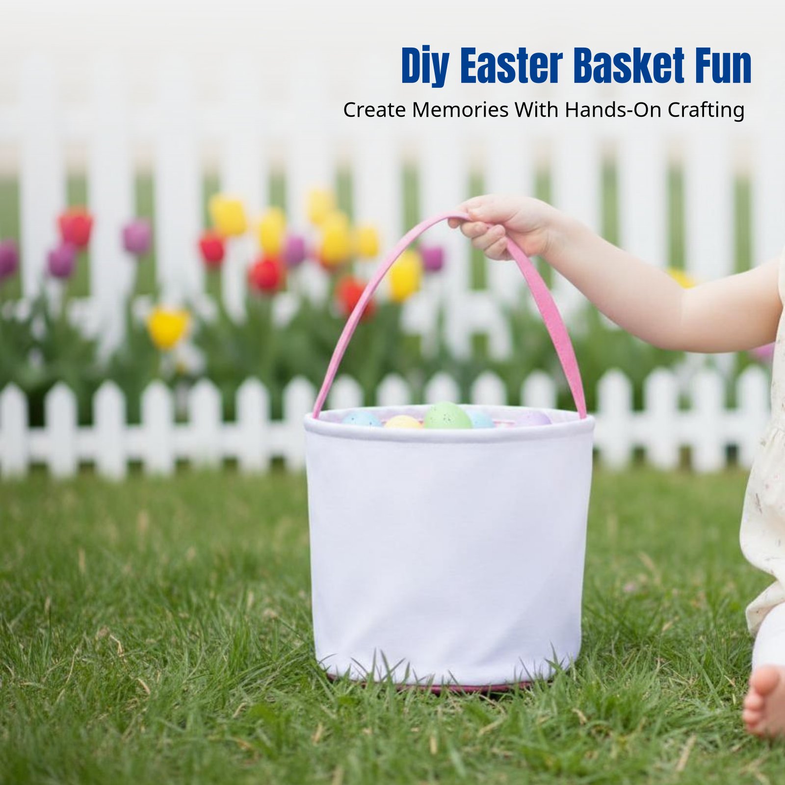 Sublimation Canvas Easter Bask - Storage Basket Fabric recension och pris