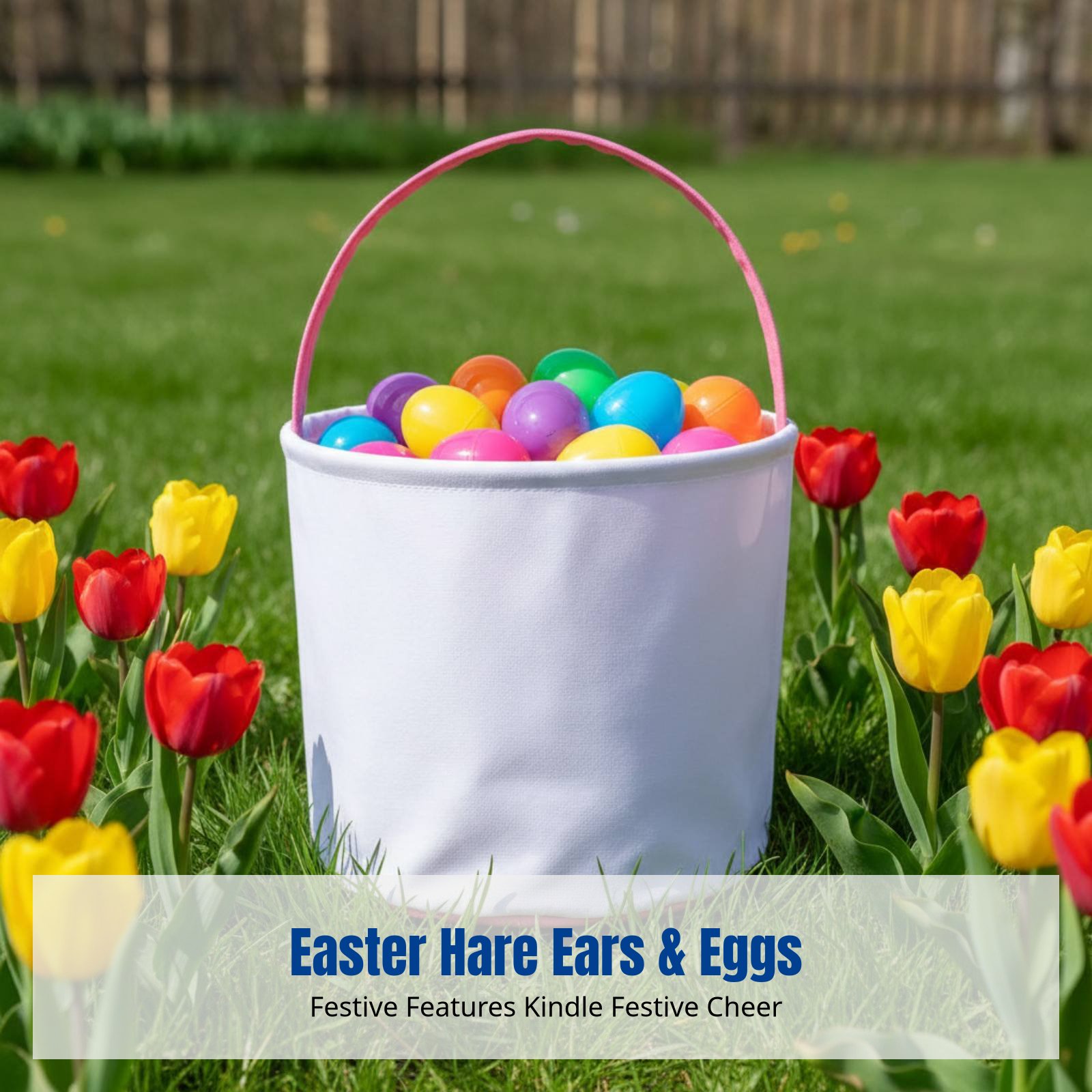 Sublimation Canvas Easter Bask - Storage Basket Fabric recension och pris