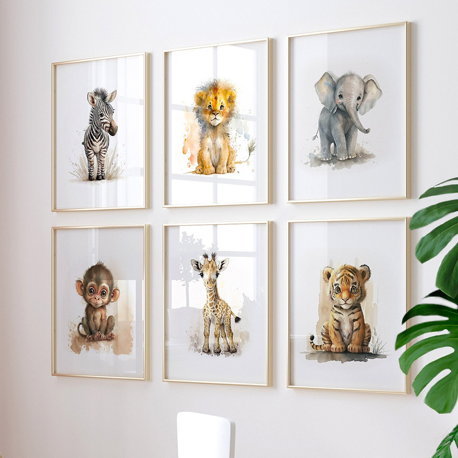 Nursery Animals Lion Giraffe R - Baby Zebra Nursery recension och pris