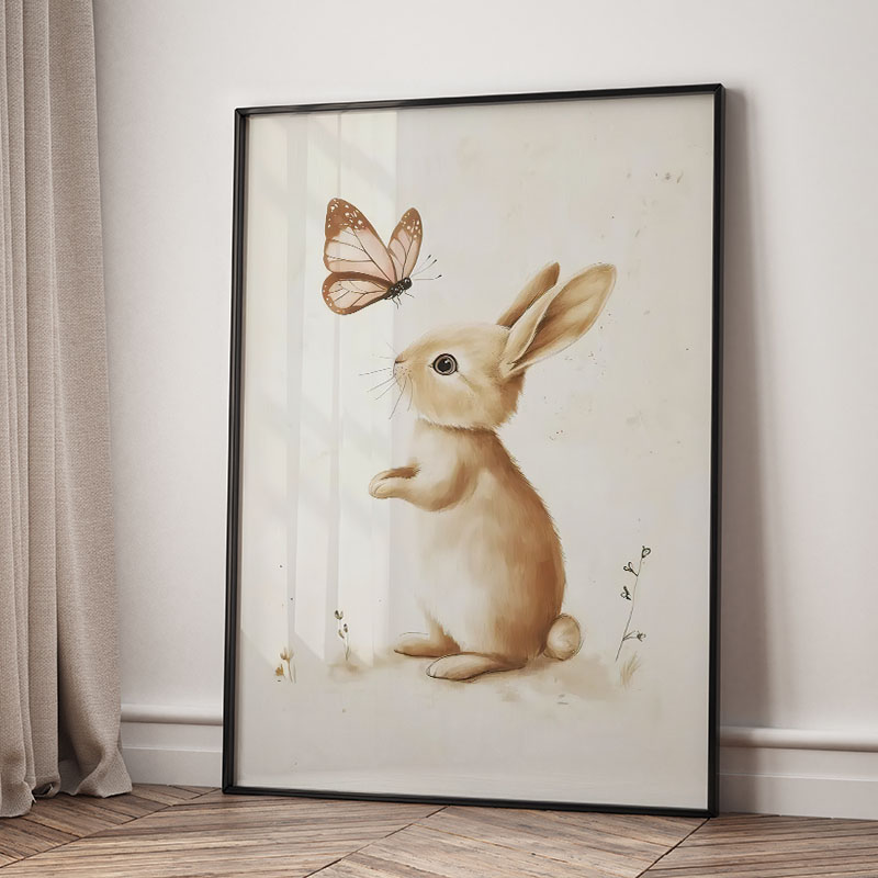 Bear Rabbit Fox Deer Squirrel  - Baby Nursery Modern recension och pris