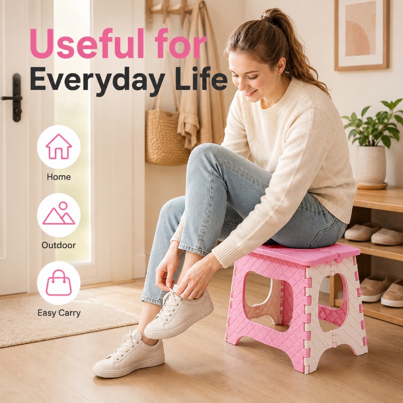 Portable Folding Stool Thicken - Baby Nursery Chair recension och pris