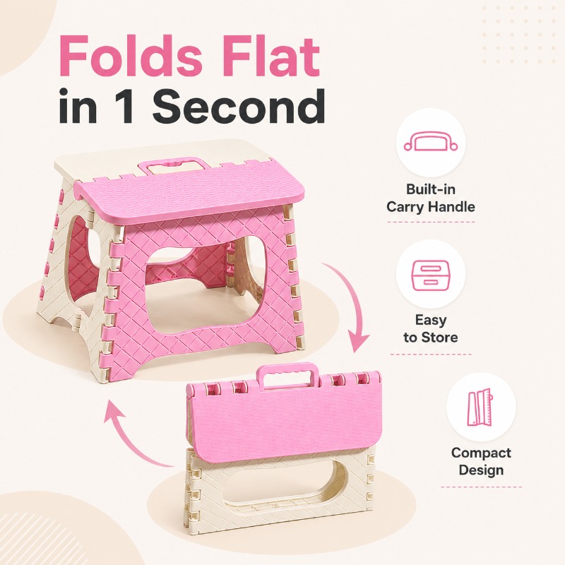 Portable Folding Stool Thicken - Baby Nursery Chair recension och pris