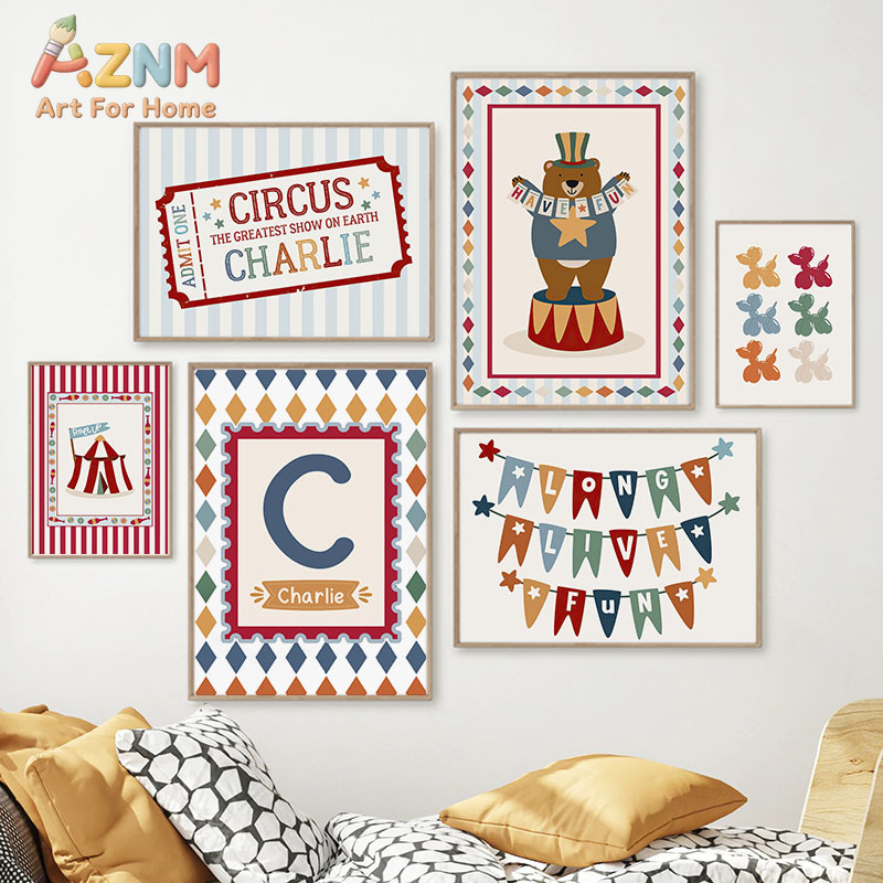 Circus Bear Magician Dog Quote - Baby Nursery Pictures recension och pris