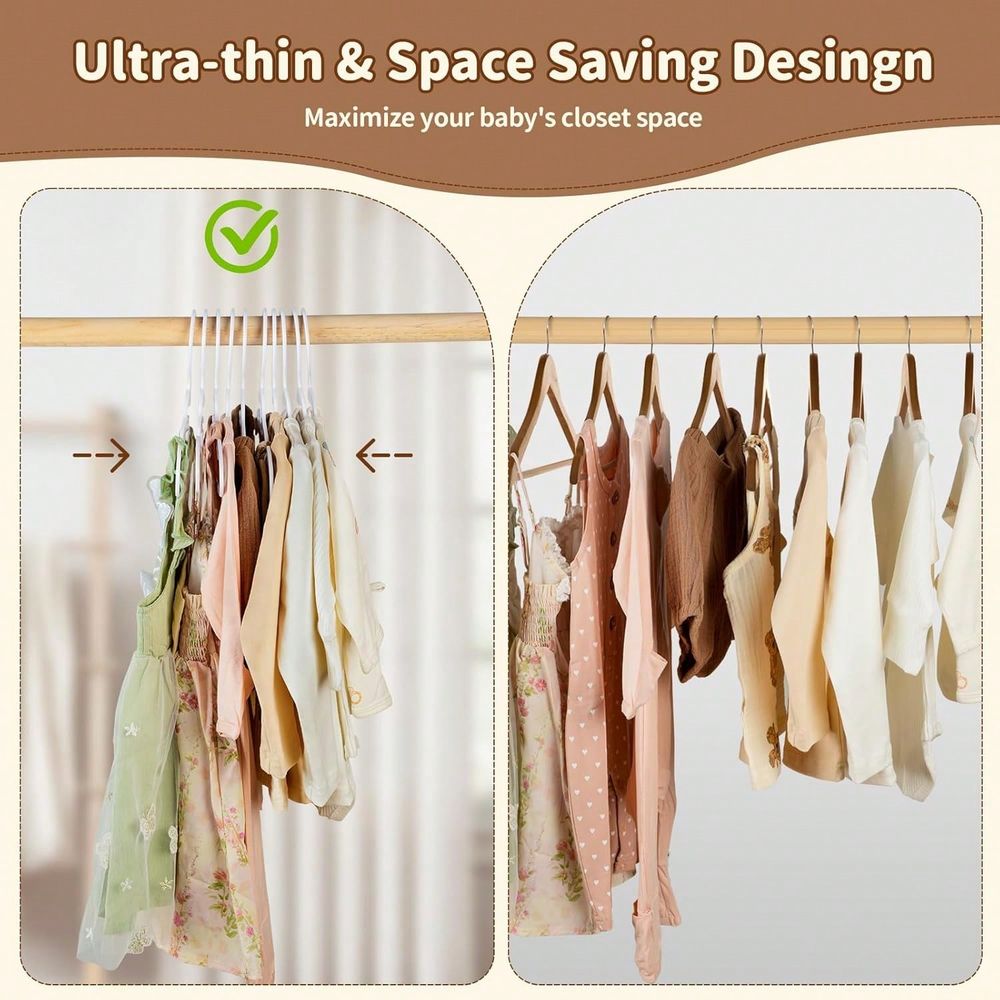 70 100 Pack Kids Hangers Plast - Baby Nursery Baby recension och pris
