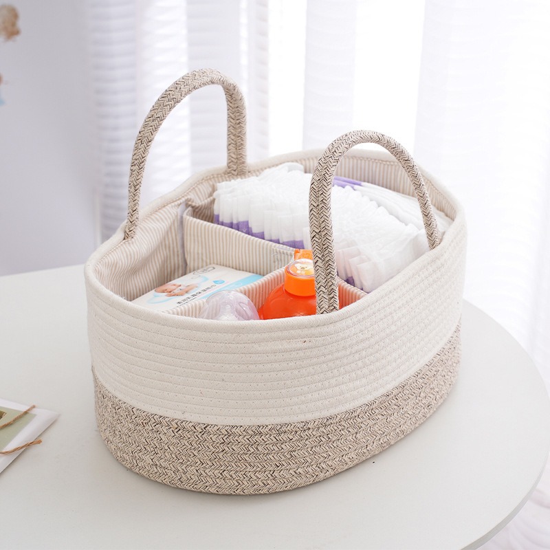 Foldable Diaper Caddy Organize - Storage Basket Fabric recension och pris